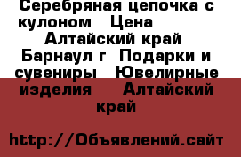 Серебряная цепочка с кулоном › Цена ­ 2 000 - Алтайский край, Барнаул г. Подарки и сувениры » Ювелирные изделия   . Алтайский край